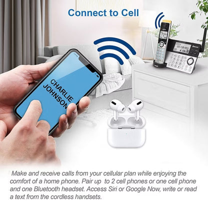 Vtech 5-Handset Cordless Phone with Super Long Range, Bluetooth Connect to Cell, Smart Call Blocker and Answering System IS8129-5