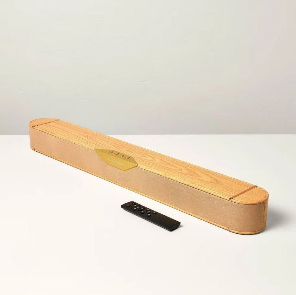 Hearth & Hand 32" Wood & Brass Finish Dolby Digital Soundbar TTSB23-DD