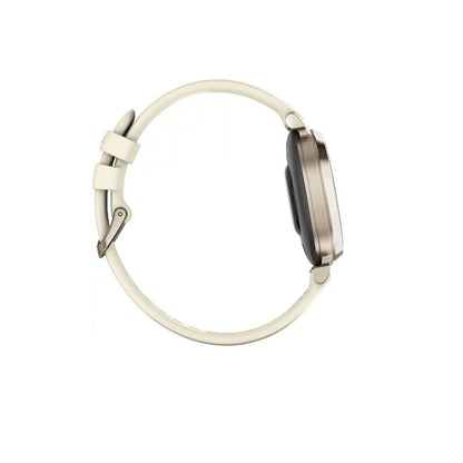 Garmin - Lily 2 Smartwatch 34 mm Anodized Aluminum - Cream Gold with Coconut Silicone Band - (2024) 010-02839-00