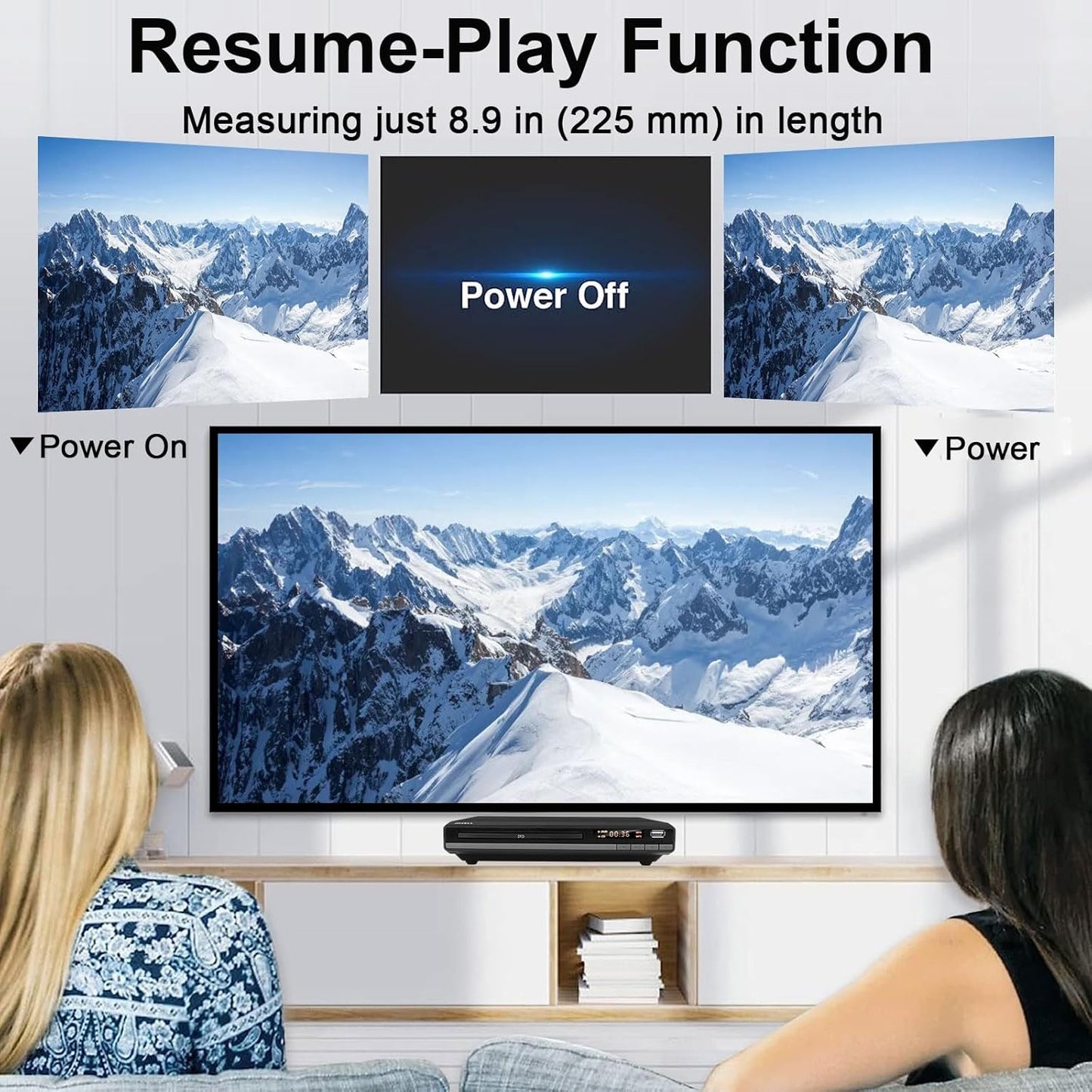 CURTIS DVD-168 DVD Player with Progressive Scan, Multi-Format Disc Playback