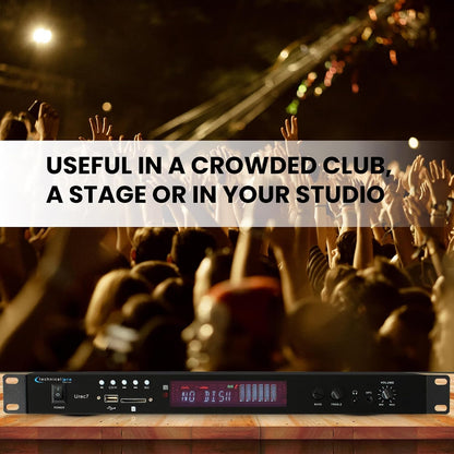 Technical Pro UREC7 Professional DJ 1U Rack Mountable USB/SD Recording Deck