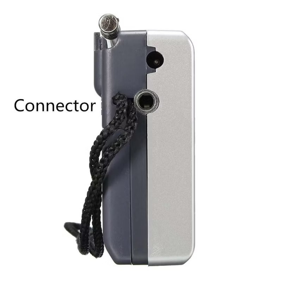 BC-R119 Mini Radio,Portable AM FM Telescopic Antenna Pocket Radio World Receiver Speaker Battery Operated, Silver
