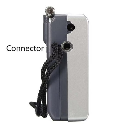 BC-R119 Mini Radio,Portable AM FM Telescopic Antenna Pocket Radio World Receiver Speaker Battery Operated, Silver
