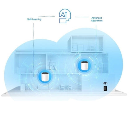 TP-Link - Deco X25 AX1800 Dual-Band Whole Home Mesh Wi-Fi 6 System (3-Pack) - White