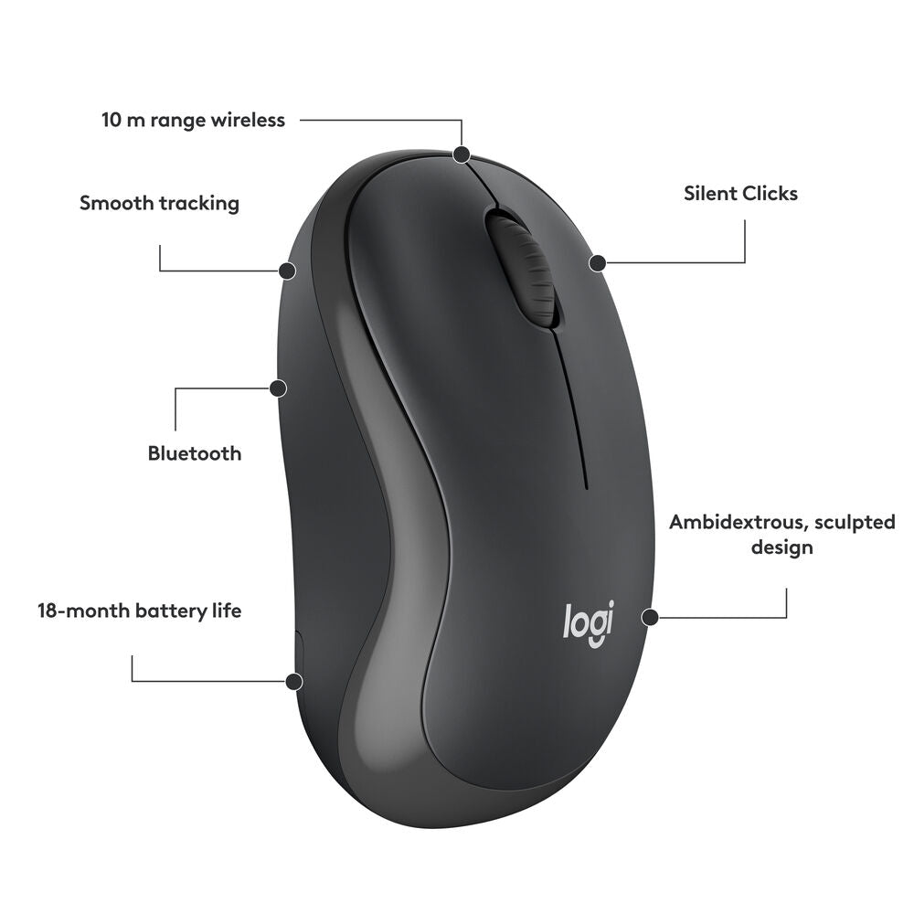 Logitech M240 Silent Wireless Mouse Graphite 910-007113