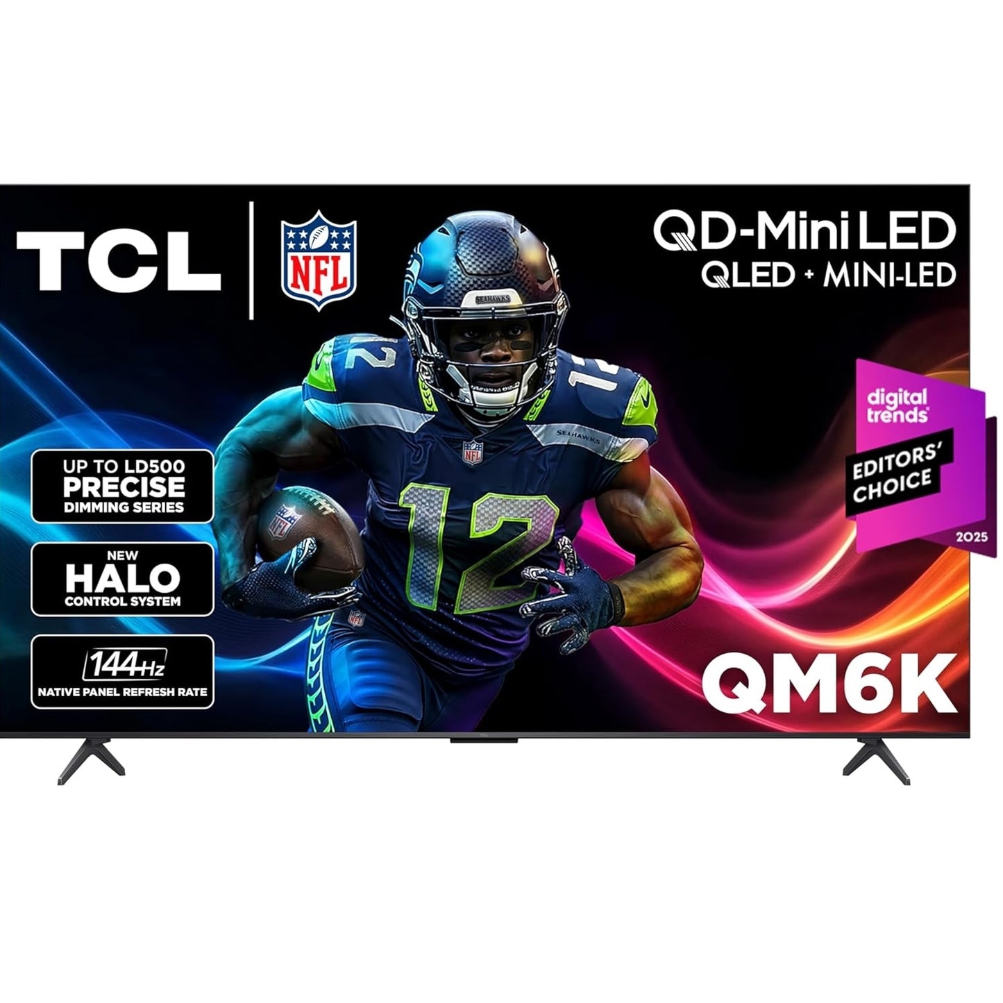 TCL - 55" QM6K Series 4K UHD HDR QD Mini LED Smart TV with Google TV (2025) 55QM6K