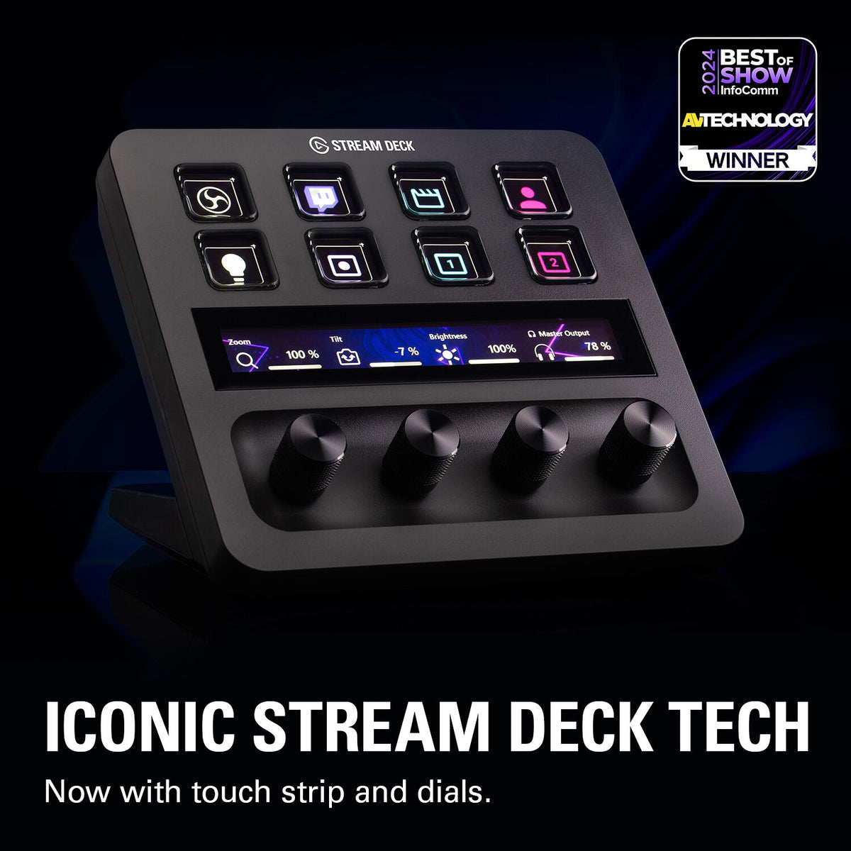 Elgato Stream Deck +, Audio Mixer and Studio Controller 20GBD9901