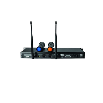 Technical Pro WM1302 Dual-Channel Wireless Handheld Microphone System 509 & 555 MHz