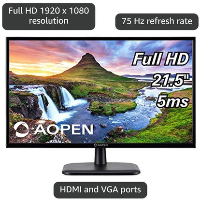 Acer 22CV1Q 21.5" Full HD 1920 x 1080 100Hz 1ms LED Monitor HDMI, VGA