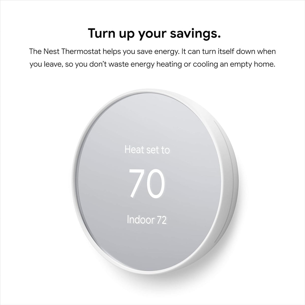 Google Nest Smart Programmable Wi-Fi Thermostat Snow GA01334