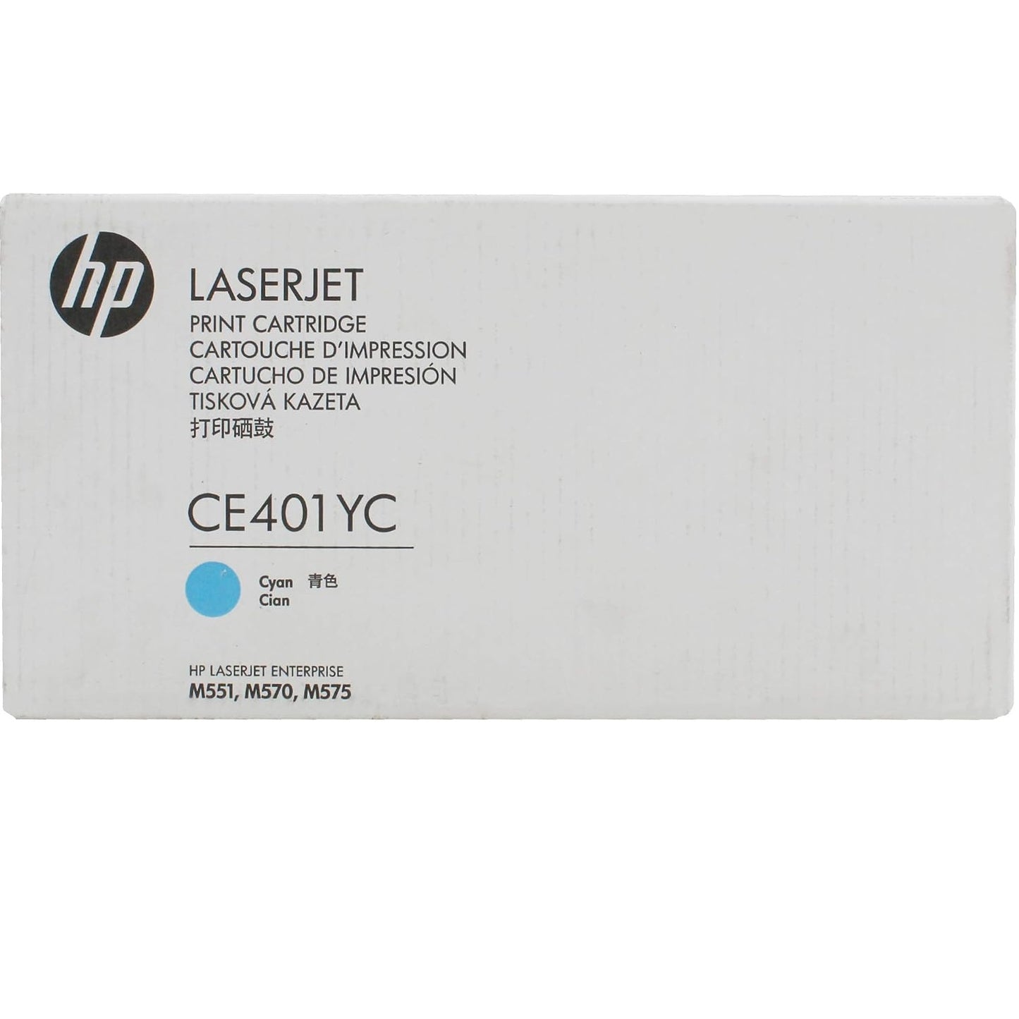 HP 507A CE401YC Genuine Original Cyan Toner Cartridge for Color LaserJet Printer