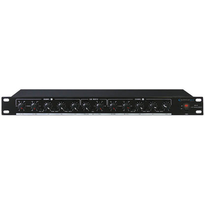 Technical Pro XO3 3 Way Crossover with Subwoofer Output, 20Hz-25kHz 1dB Frequency Response