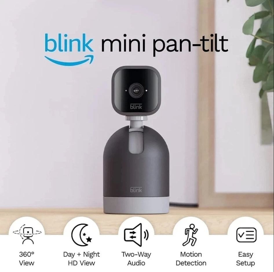 Blink Wired Floodlight Camera with Pan-Tilt Indoor Camera and Video Doorbell