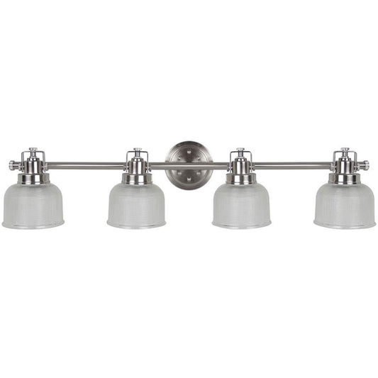 Sunset Lighting 4-Light 100W Mb Wren Vanity Bright Satin Nickel F3194-80