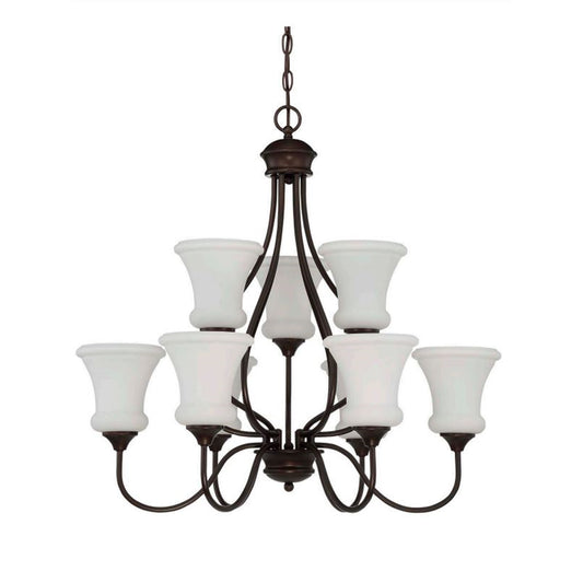 Luminance F23009-64 9-Light 60W MB Valare Two-Tier Chandelier