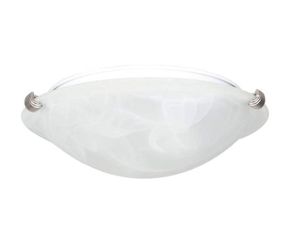 Sunset Lighting 12" 2-Light GU24 Flush Mount Light 13W w/ Satin Nickel Finish F7290-53