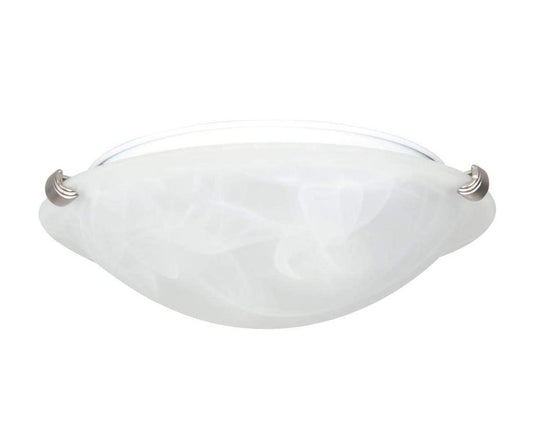 Sunset Lighting 12" 2-Light GU24 Flush Mount Light 13W w/ Satin Nickel Finish F7290-53