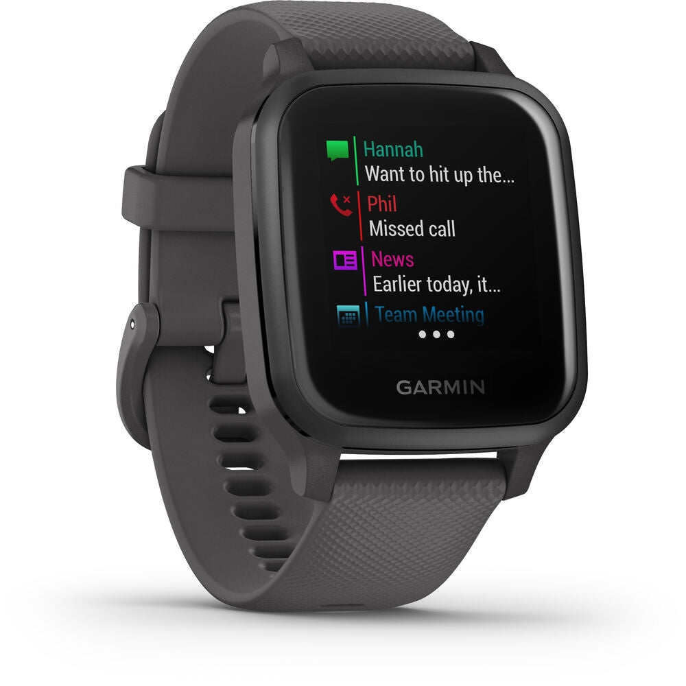 Garmin Venu Sq GPS Smartwatch 33mm Fiber-Reinforced Polymer - Shadow Gray 010-02427-00