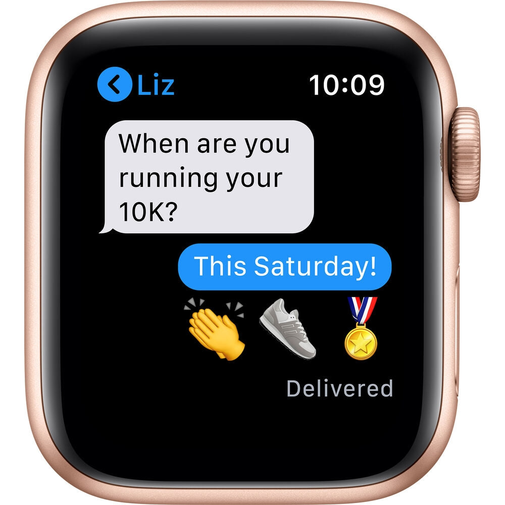 Apple Watch Series 6 GPS, 40mm, Gold Aluminum, Pink Sand Sport Band MG123LL/A