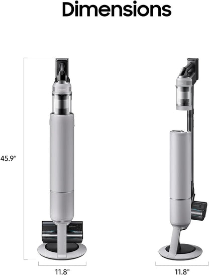 Samsung Bespoke AI Jet Lite Cordless Stick Vacuum with All-in-One Clean Station - Pebble Gray VS80F28DMP/AA