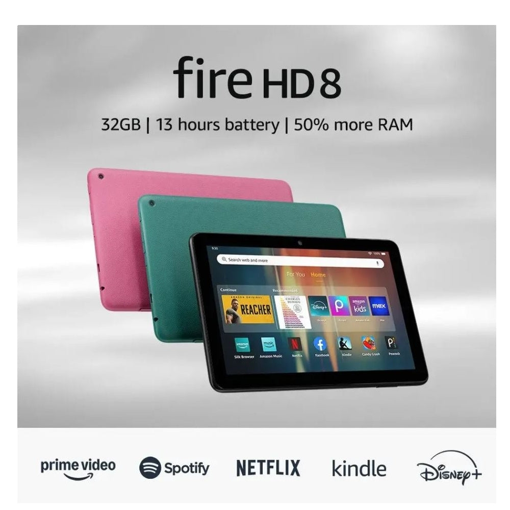 Amazon Fire HD 8 Tablet, 8” HD Display, 3GB/ 32GB Black B0CVDN4QS6
