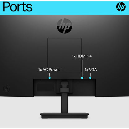 HP V24v G5 23.8" Monitor 16:9 FHD VA 75Hz 3000:1, HDMI 1.4, VGA - Black 65P62AA#ABA