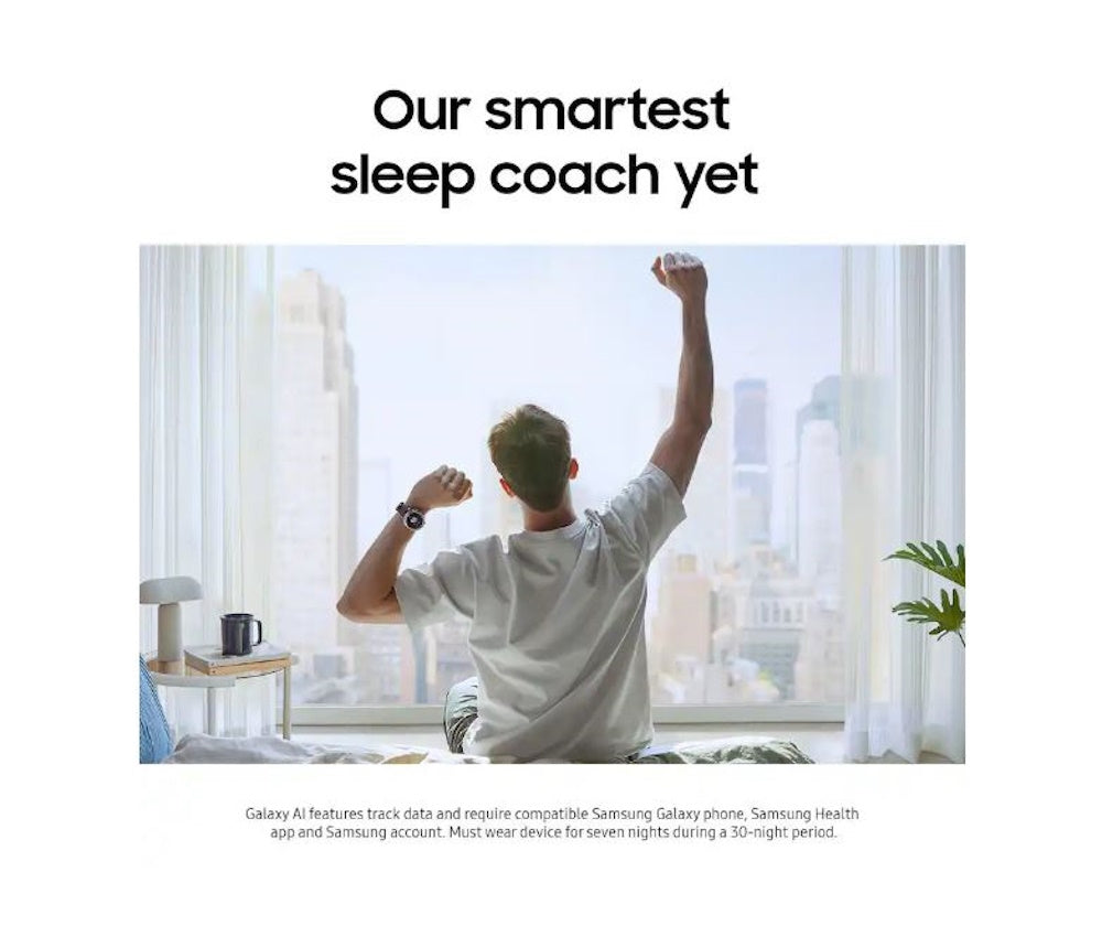 Samsung - Galaxy Watch8 Classic Stainless Steel Smartwatch 46mm BT - Black - (2025) SM-L500NZKAXAA