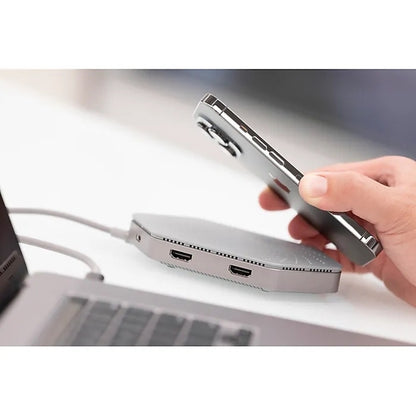 Philips Elite Plus USB-C Docking Station w/ Qi Charging, 2x USB 3.0 ports that transfer data up to 5Gbps, USB Type-C 100W laptop charging port - DLK9121C/27