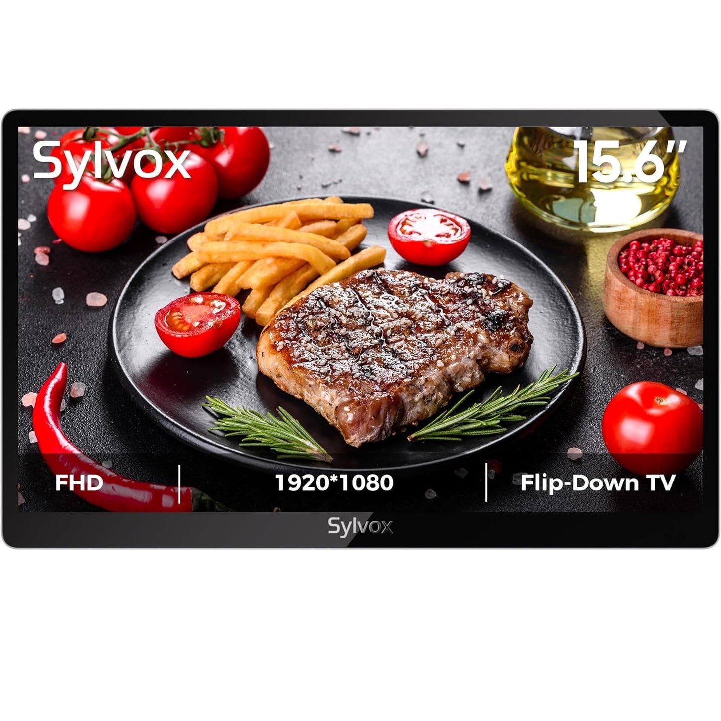 Sylvox KT16KOCNVA 15.6" 1080p LED Under-Cabinet Flip-Down Kitchen TV