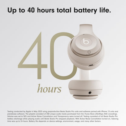 Beats - Studio Pro - Wireless Noise Cancelling Over-the-Ear Headphones - Sandstone