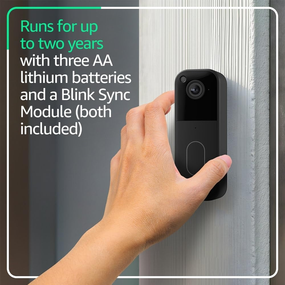 Blink - Video Doorbell - Head-to-toe HD View, Two-Year Battery, Simple Setup, B0DGQZ8JZK