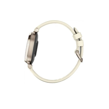 Garmin - Lily 2 Smartwatch 34 mm Anodized Aluminum - Cream Gold with Coconut Silicone Band - (2024) 010-02839-00