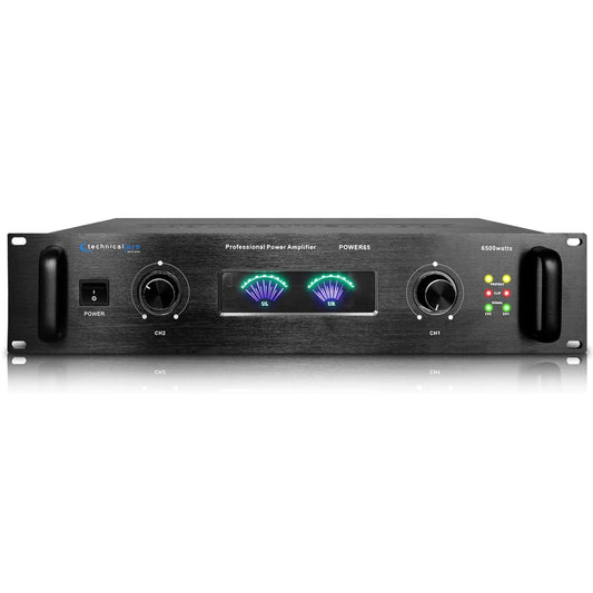 Technical Pro 6000 W Professional Portable PA System Stereo Power Amplifier | 2 Channel Digital Amplifier