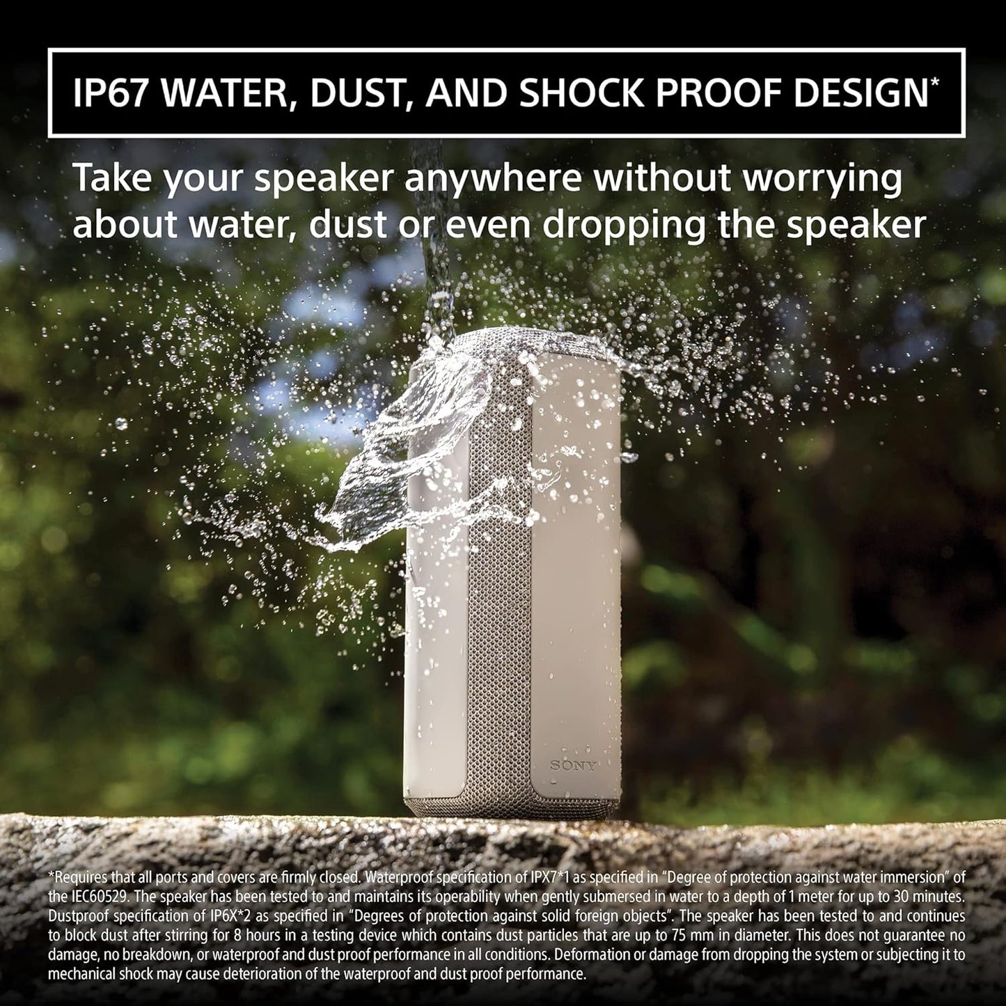 Sony SRSXE300/B Portable Bluetooth Speaker Black