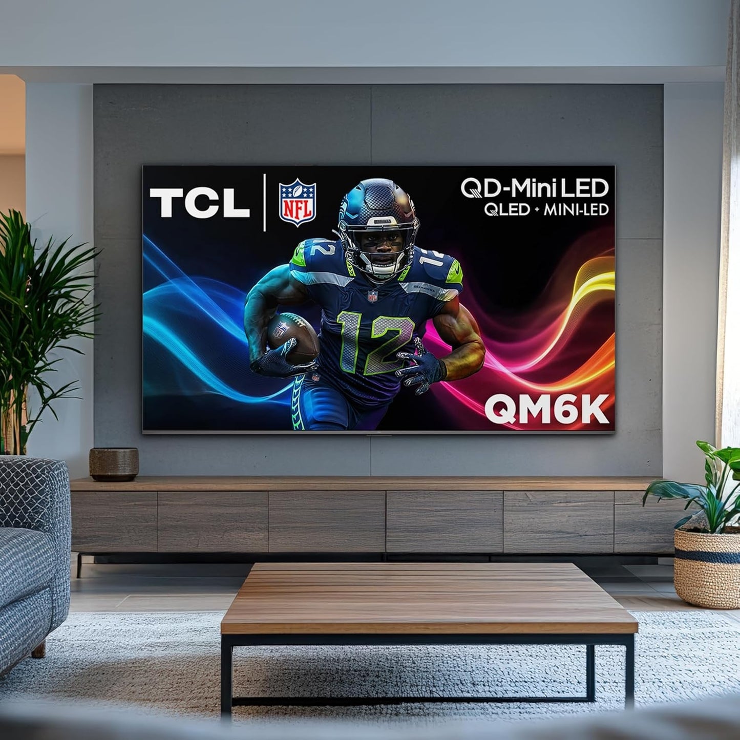 TCL - 65" Class QM6K Series 4K UHD HDR QD Mini LED Smart TV with Google TV (2025)