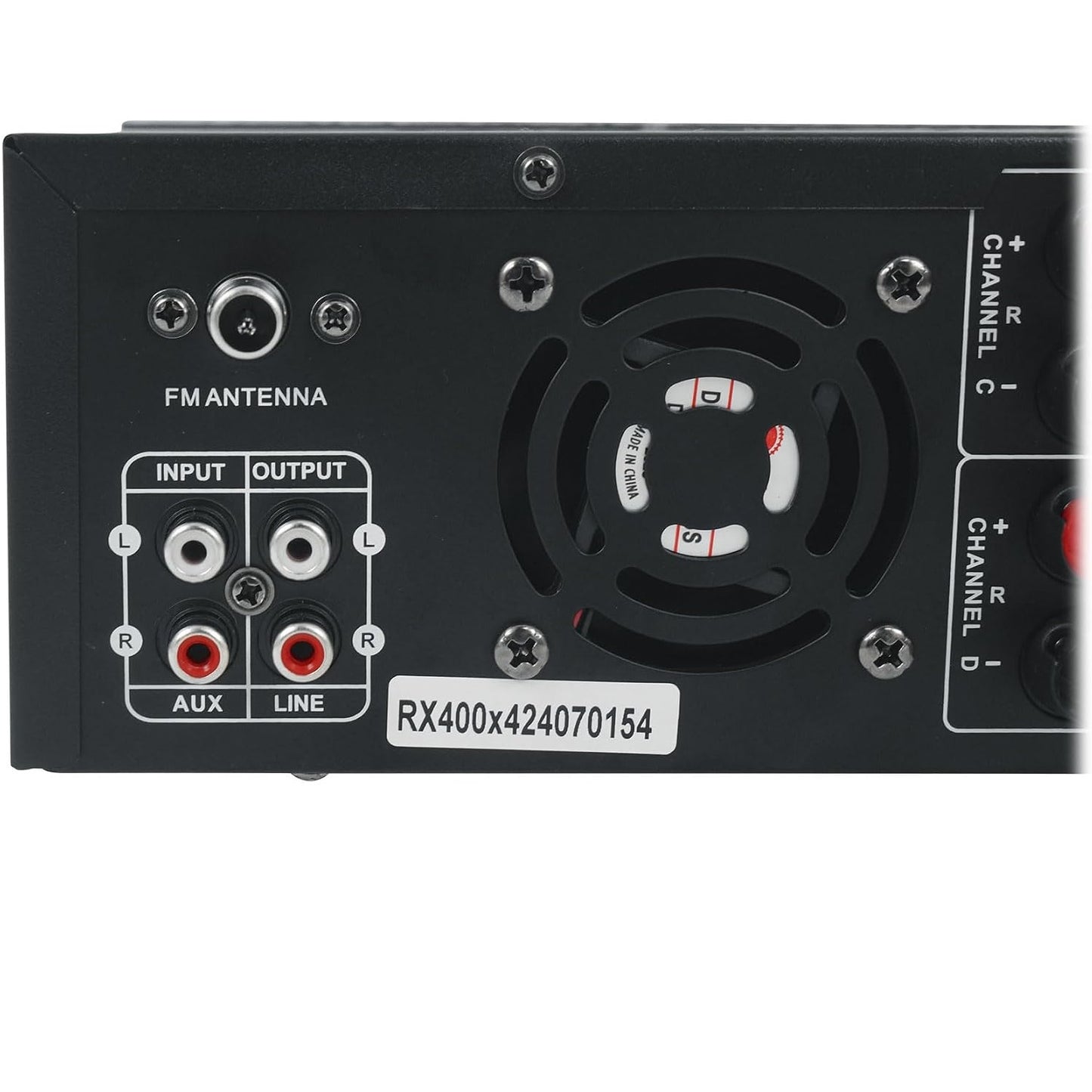 Technical Pro RX400X4 1600W 4-Channel Bluetooth Home Audio Receiver