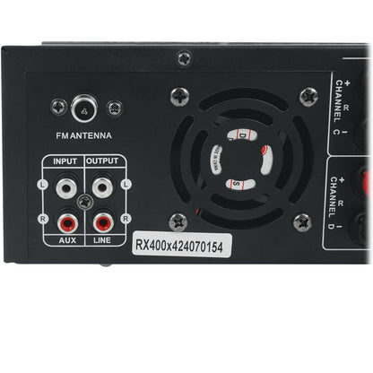 Technical Pro RX400X4 1600W 4-Channel Bluetooth Home Audio Receiver