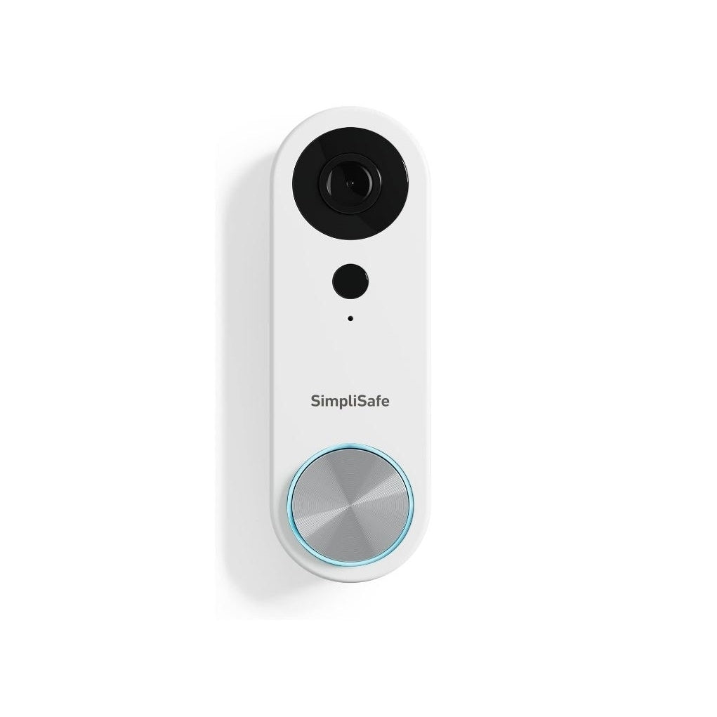 SimpliSafe Wired Video Doorbell Smart Wi-Fi Motion Activated Alert Speaker