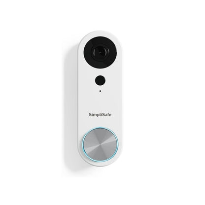 SimpliSafe Wired Video Doorbell Smart Wi-Fi Motion Activated Alert Speaker