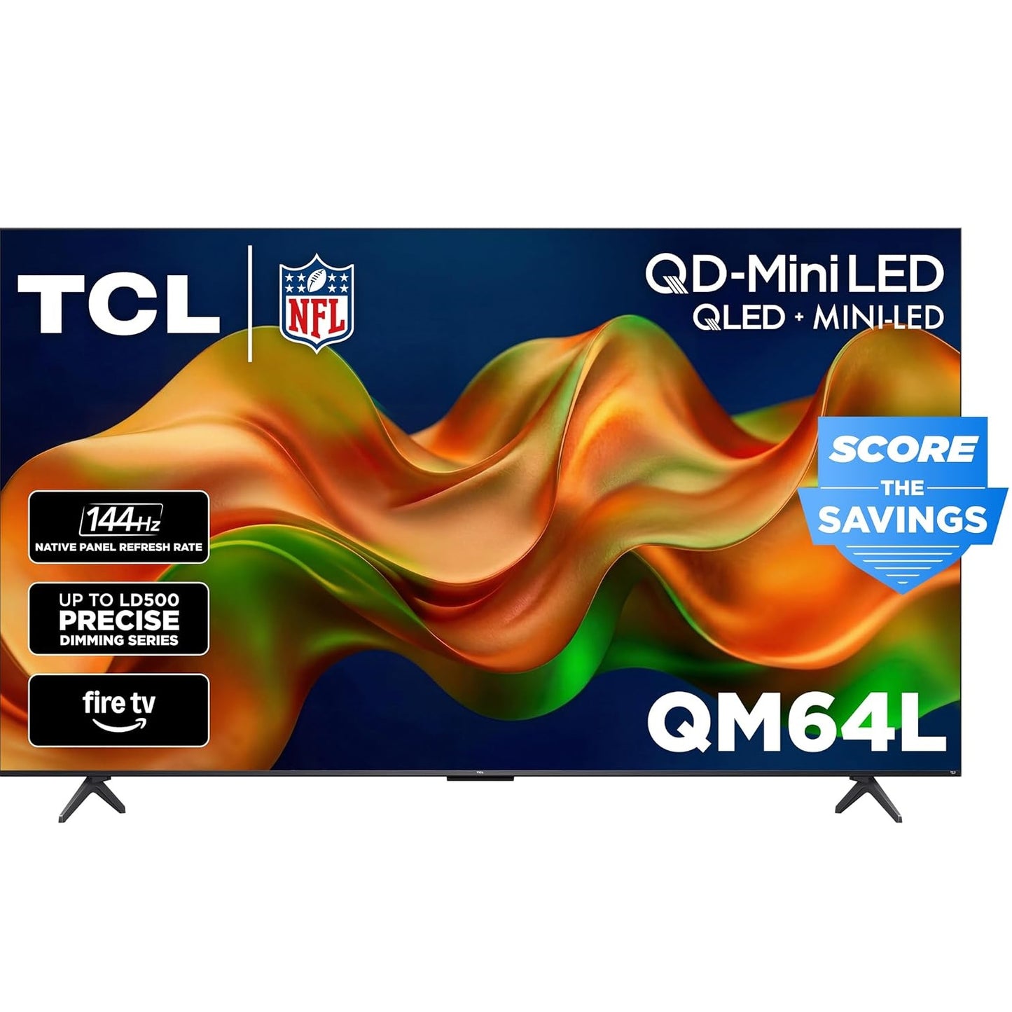 TCL 55" 55QM64L 4K UHD HDR QD Mini-LED 144Hz Dolby Atmos Fire TV Smart TV - 2026