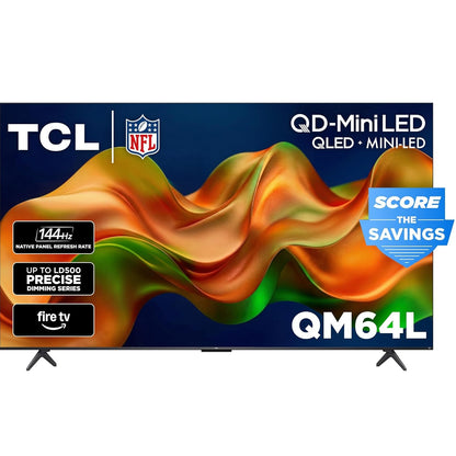 TCL 55" 55QM64L 4K UHD HDR QD Mini-LED 144Hz Dolby Atmos Fire TV Smart TV - 2026