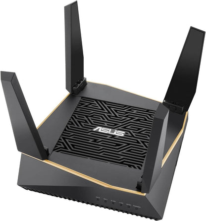 ASUS AX6100 Wi-Fi 6 Gaming Router (RT-AX92U) - Tri-Band Gigabit Wireless Internet Router Black