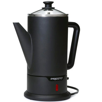 Presto 02815 Black Stainless Steel 12-Cup Cordless Coffee Percolator