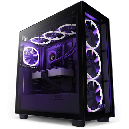 NZXT F120 120mm RGB PWM Fan Black, 3-Pack with NZXT CAM Controller RF-R12TF-B1