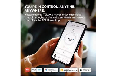 TCL 18,000 BTU Q-Series Ultra-Quiet Inverter Smart Window AC, Cools 1,000 Sq. Ft., with Wi-Fi, Remote T18WQ2S