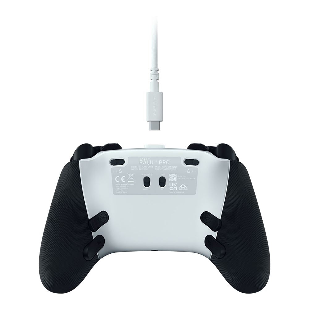 Razer - Raiju V3 Pro Wireless Gaming Controller for Playstation 5 and Windows - White RZ06-05580100