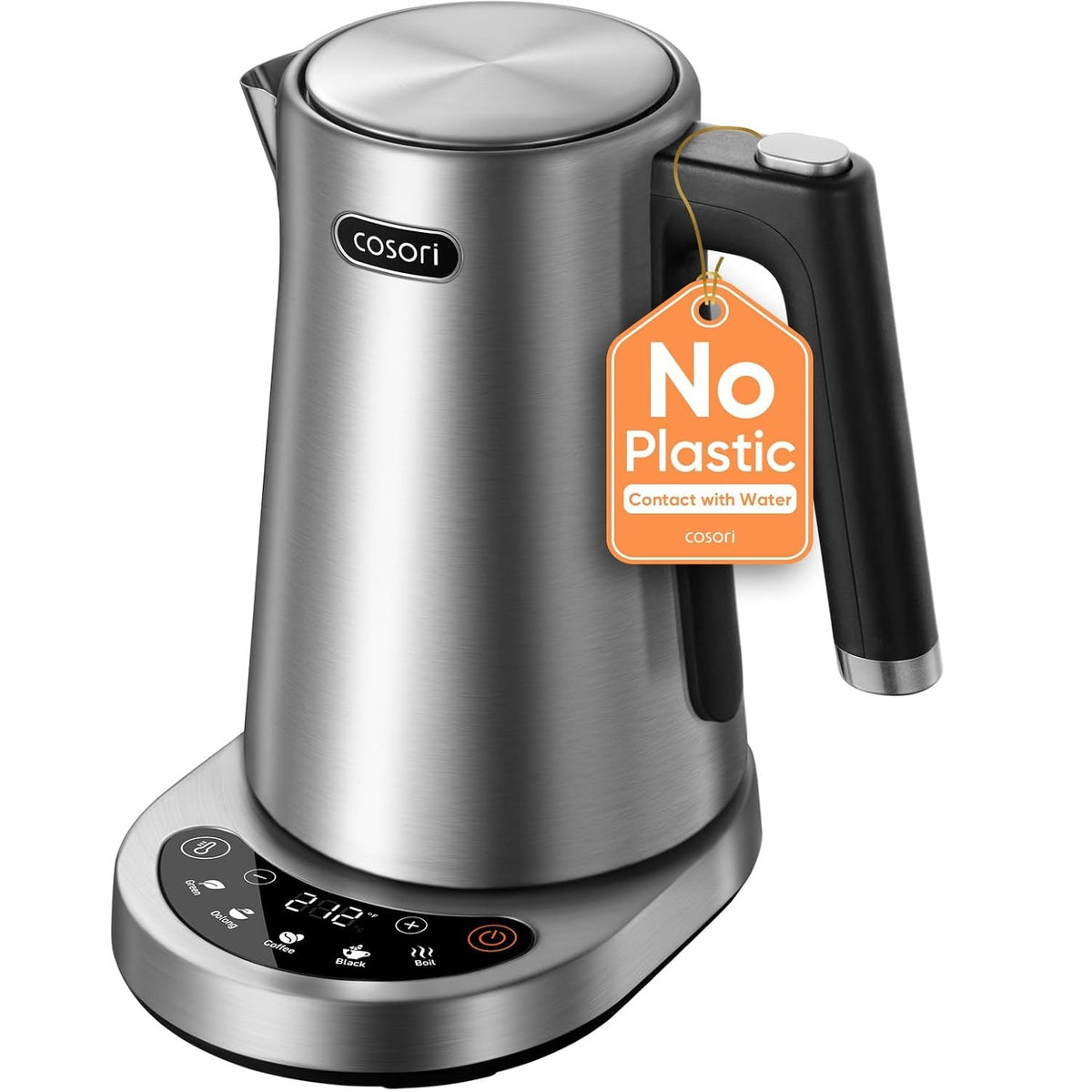 Cosori Stainless Steel Electric Kettle with Temperature Control, 1.7L CEK-S153-VUS