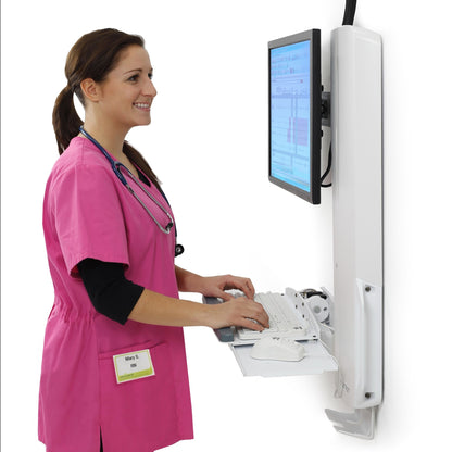 Ergotron 61-081-062 SV Sit-Stand Vertical Lift, High-Traffic White