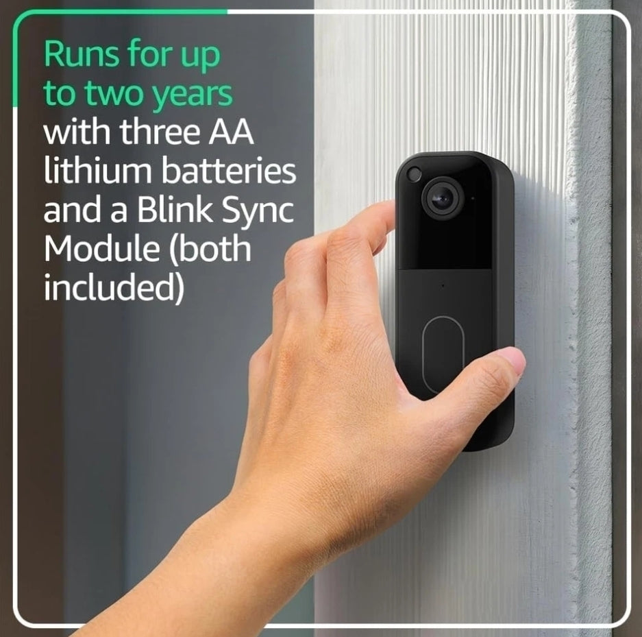 Blink Wired Floodlight Camera with Pan-Tilt Indoor Camera and Video Doorbell