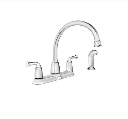 Moen Banbury Chrome Two-Handle High Arc Kitchen Faucet CA87553